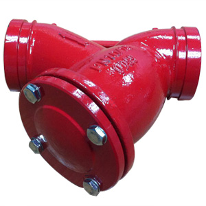 Ductile Iron ASTM A536 Grooved Y-strainer
