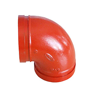 ASTM A536 Ductile Iron Grooved Elbow, 3 Inch